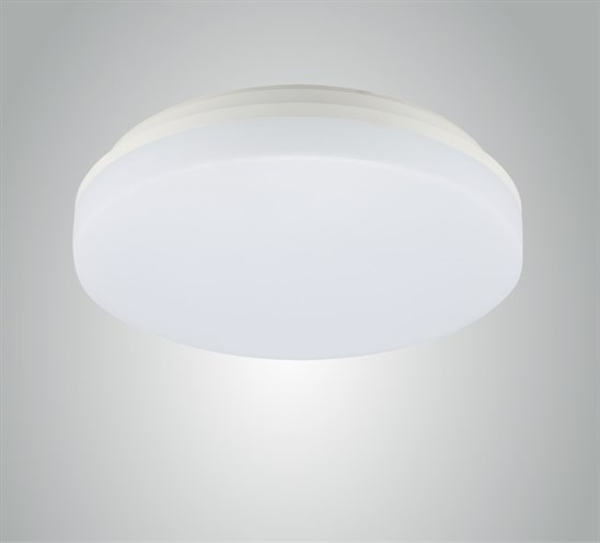 MV+Plafoonvalgusti Opti1 LED 25W 2190lm 3000K IP54 hämardatav faasilõikedimmeriga Ø300mm plastik, valge